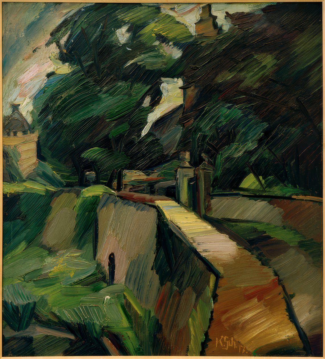 Táj Opherdicke / Gutshof Opherdicke felől alkotó: Kurt Schwitters
