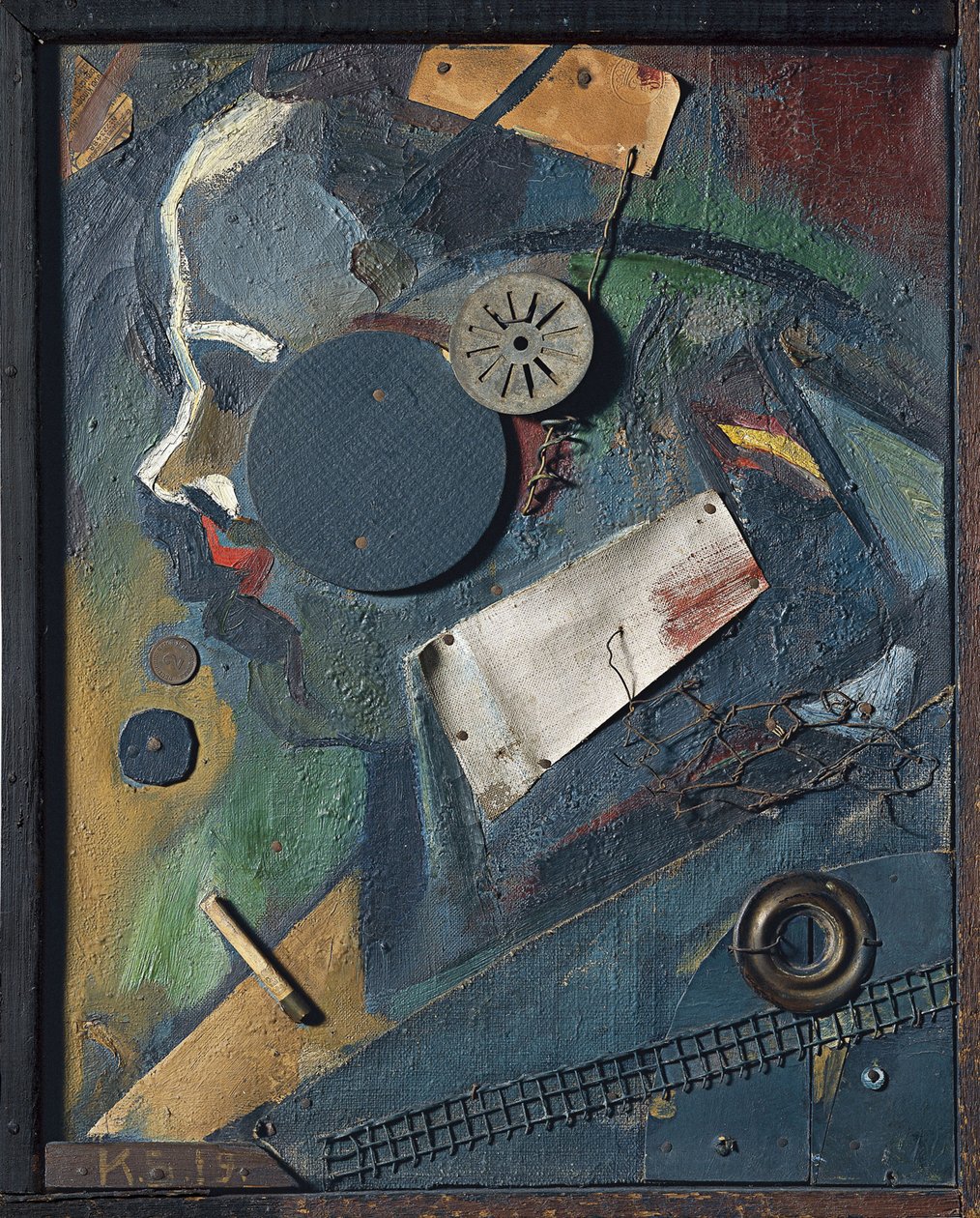 Merzbild 1A A pszichiáter, 1919 alkotó: Kurt Schwitters