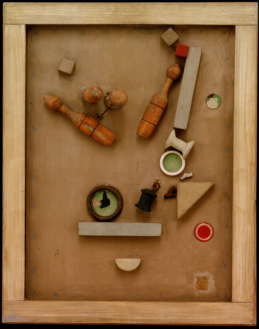 Merzbild 46 A. A kúpkép alkotó: Kurt Schwitters