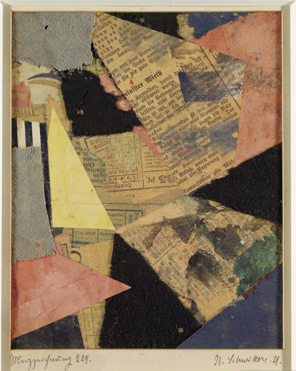 Merz rajz 229, 1921 alkotó: Kurt Schwitters