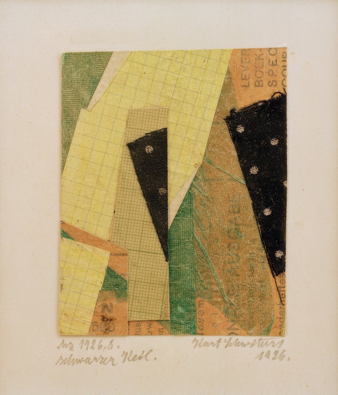 Mz 1926.8, fekete ék alkotó: Kurt Schwitters