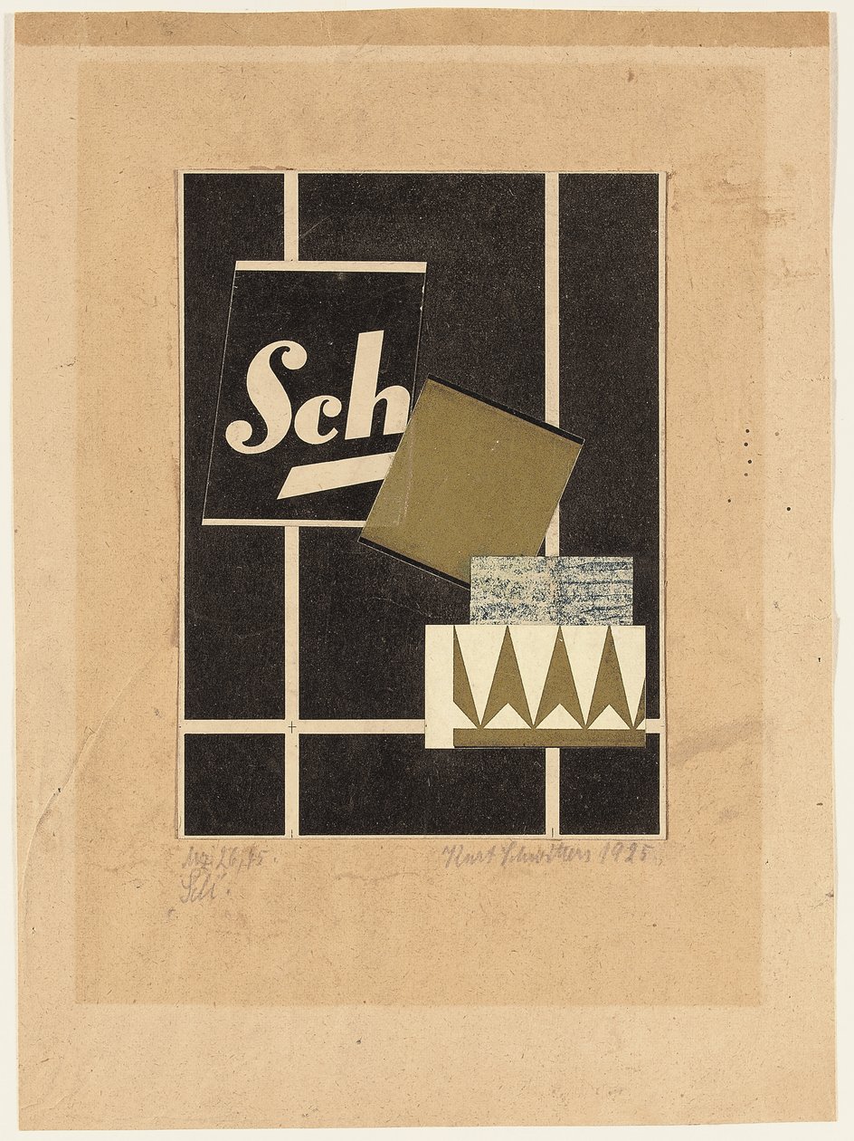 Mz 26.45 Sch. alkotó: Kurt Schwitters