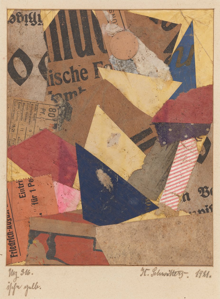 Mz 316 ische Yellow (Mz 316 ische Yellow) alkotó: Kurt Schwitters