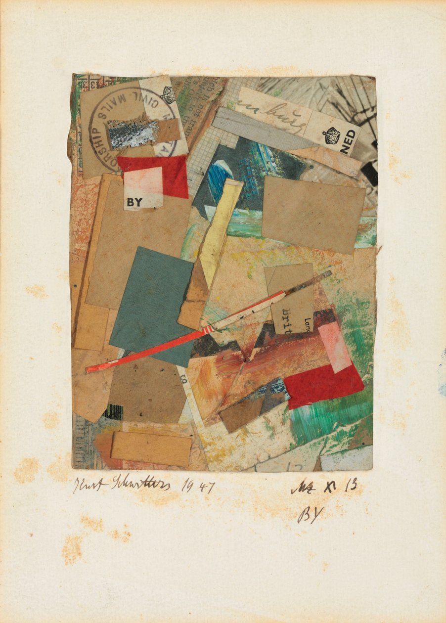 Mz x 13 BY, 1947 alkotó: Kurt Schwitters