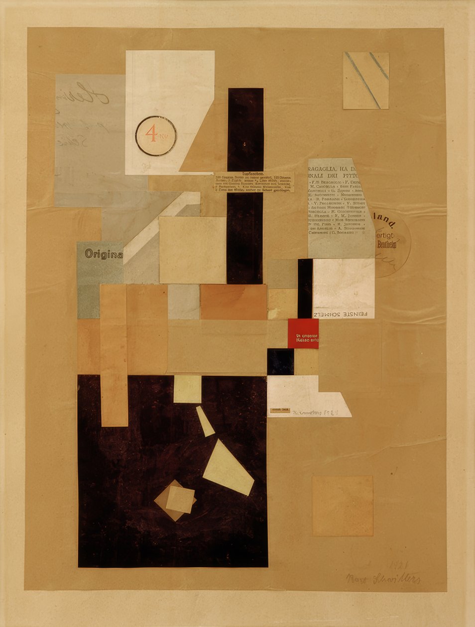 Cím nélkül (4 KR) alkotó: Kurt Schwitters