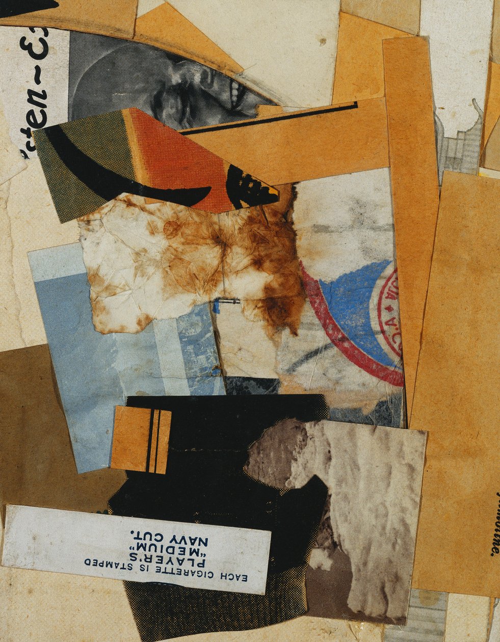 Játékosok "Medium" Navy Cut, 1935 alkotó: Kurt Schwitters