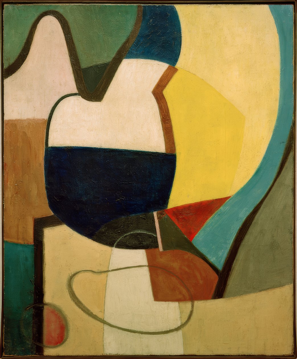 Csendélet egy asztallapon alkotó: Kurt Schwitters