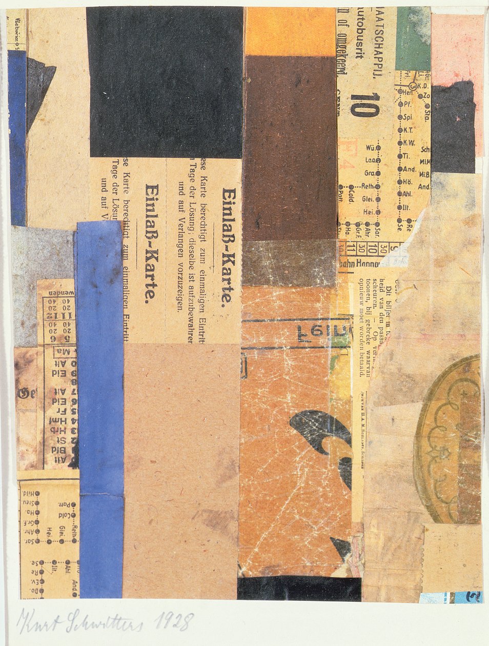 Név nélkül, 1928 alkotó: Kurt Schwitters