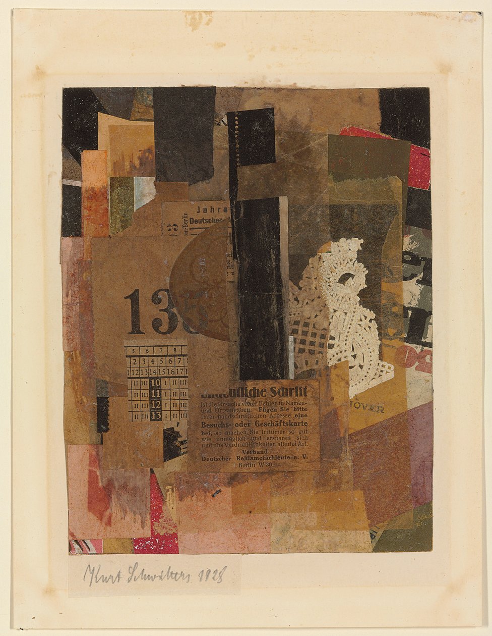 Névtelen; Név nélkül, 1928 alkotó: Kurt Schwitters