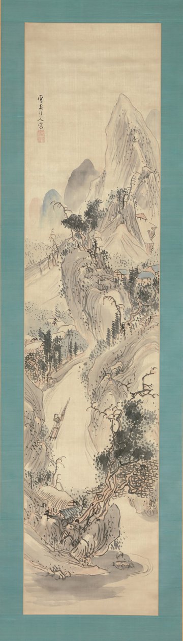 Táj, XVIII-XIX. alkotó: Kushiro Unsen