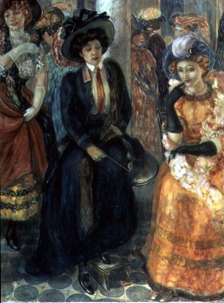 Egy kávézóban alkotó: Kuzma Sergeevich Petrov Vodkin