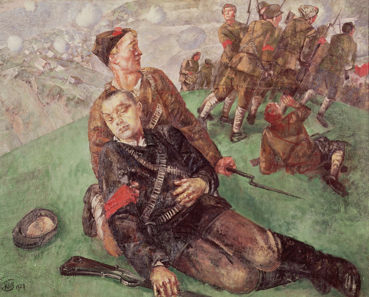 Egy népbiztos halála, 1927 alkotó: Kuzma Sergeevich Petrov Vodkin