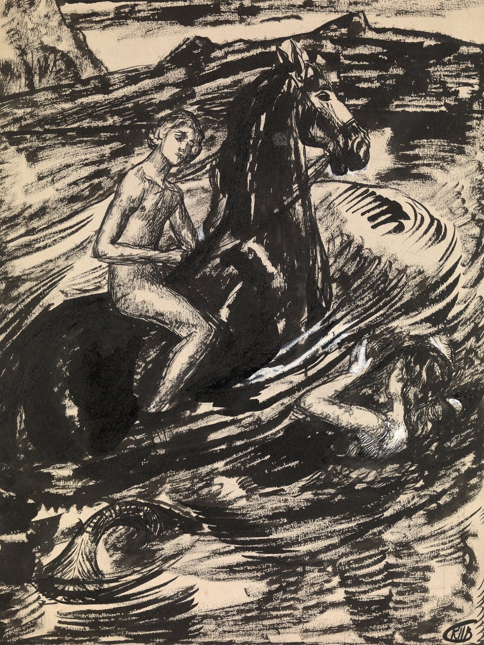 Illusztráció Mihail Lermontov Az árapály hercegnőjéhez alkotó: Kuzma Sergeevich Petrov Vodkin