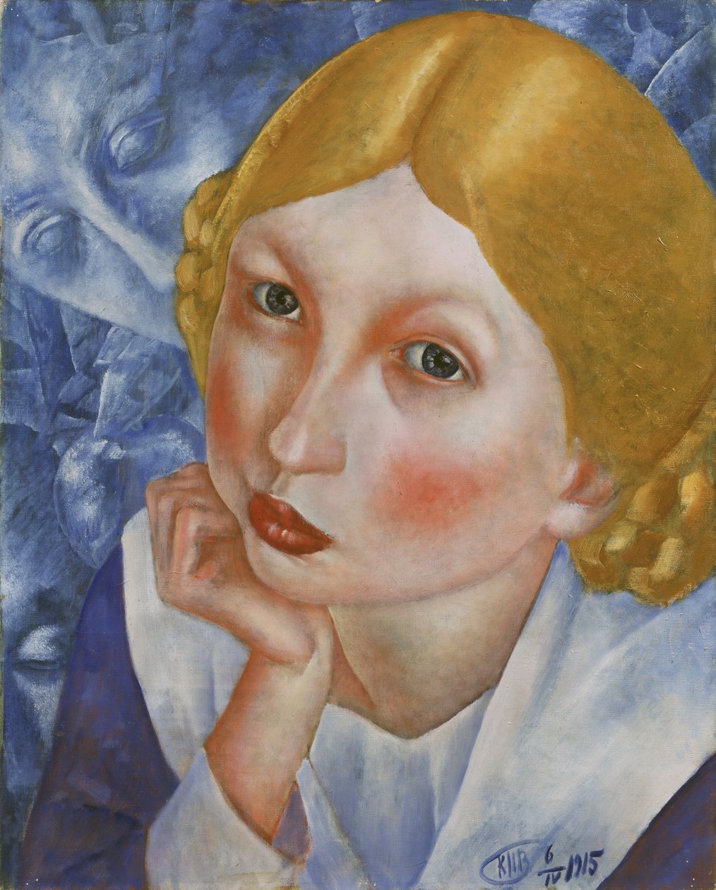 Ria portréja, 1915 alkotó: Kuzma Sergeevich Petrov Vodkin