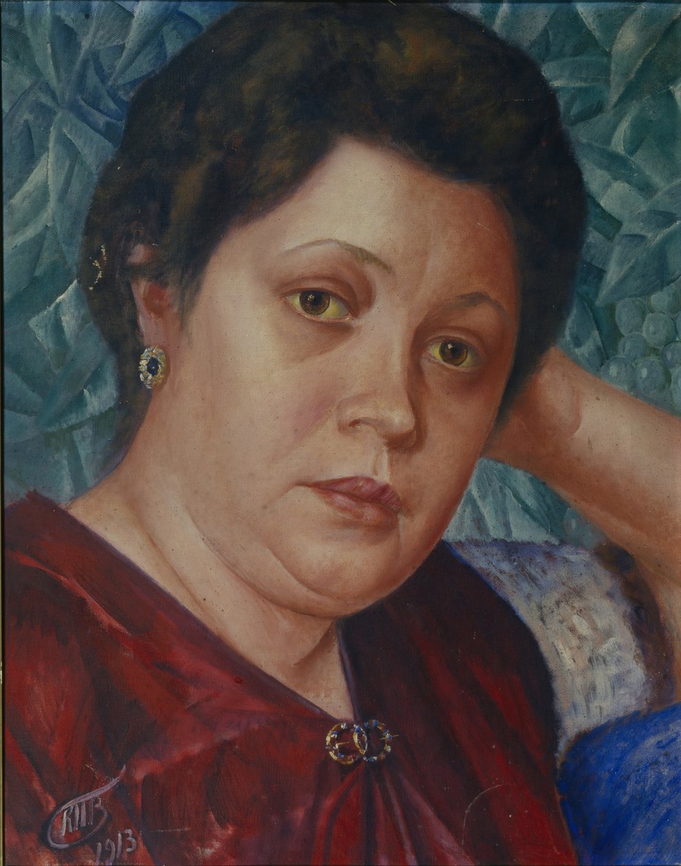 Vera Petrova-Zvantseva operaénekesnő portréja alkotó: Kuzma Sergeevich Petrov Vodkin