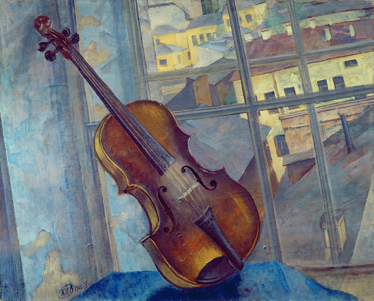 Hegedű, 1918 alkotó: Kuzma Sergeevich Petrov Vodkin