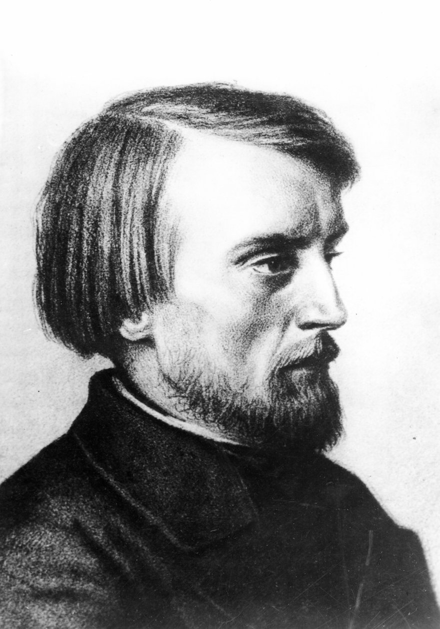 Vissarion Grigorievich Belinsky (1811-48) portréja 1843 alkotó: Kyrill Antonovitch Gorbunov