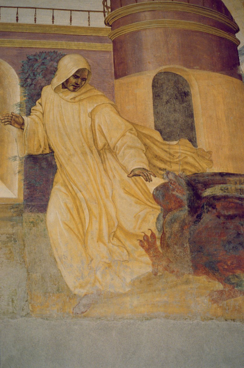 Szent Benedek élete (részlet) alkotó: L. and Sodoma, G. Signorelli