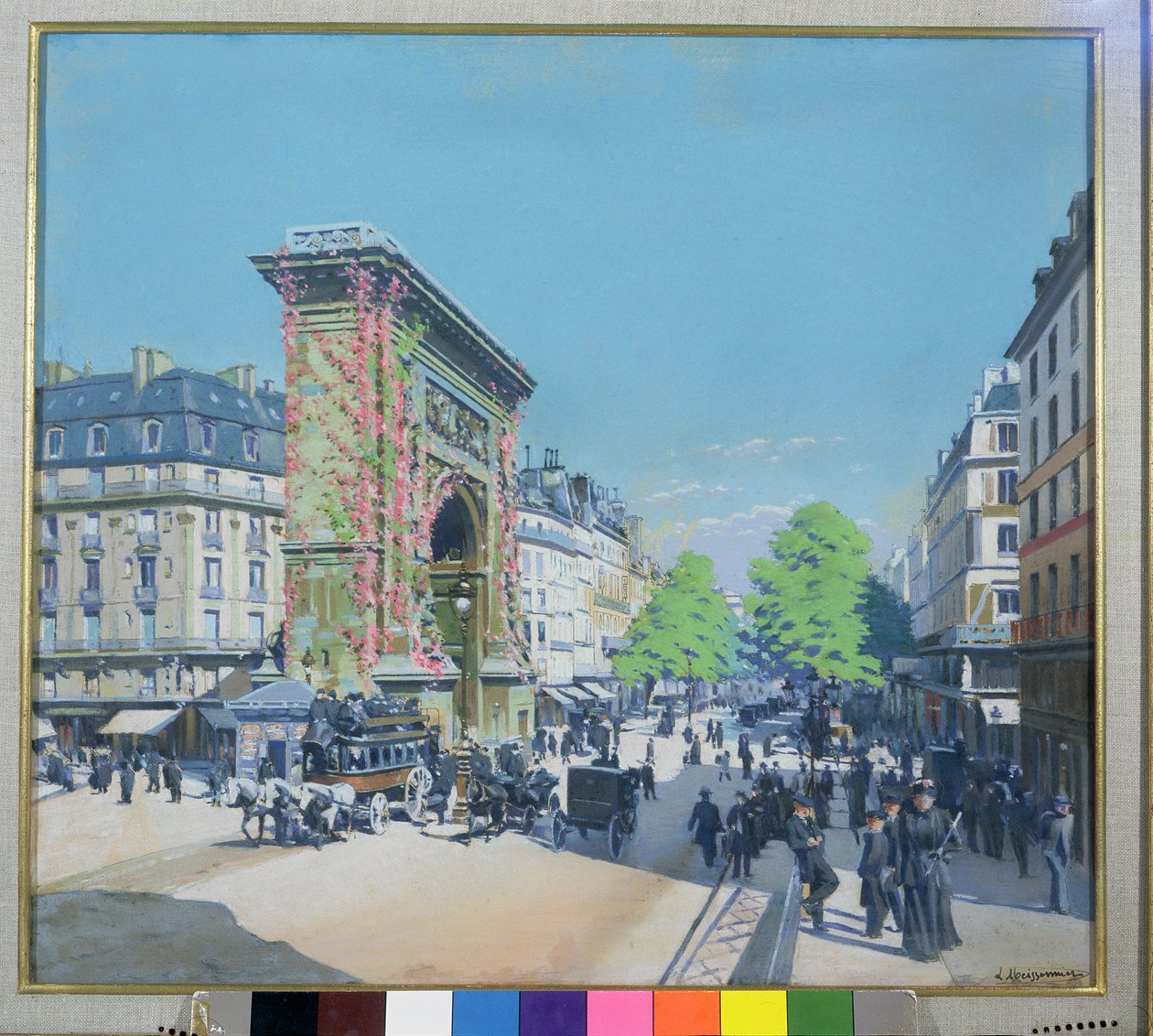 La Porte St. Denis, Párizs, 1880 alkotó: L. Abeissonier