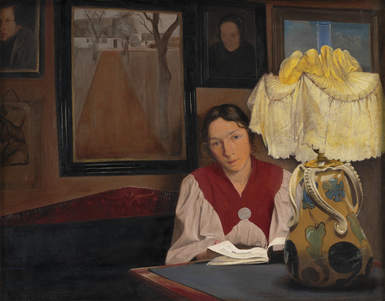 A művész felesége lámpafényben alkotó: Laurits Andersen Ring