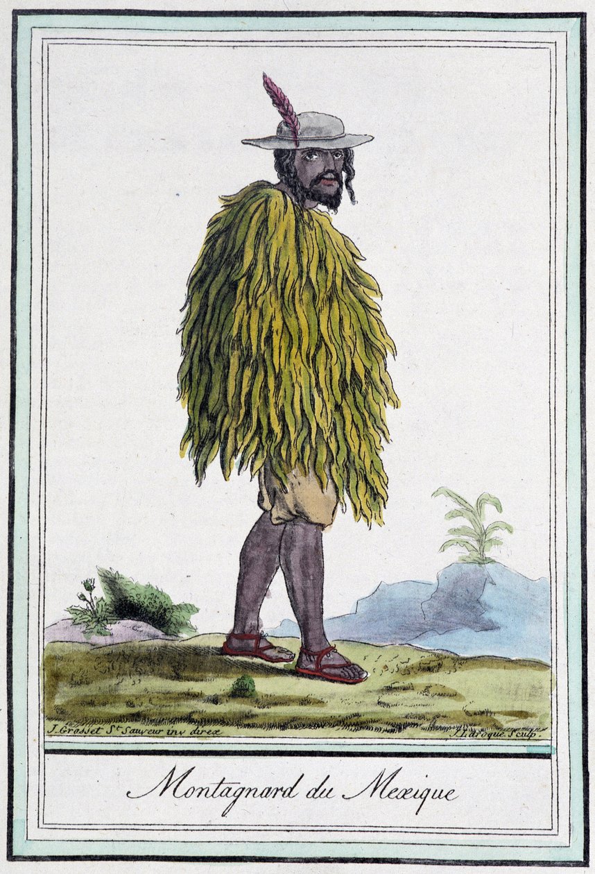 Mexikói Montagnard - J. Grasset St Sauveur „” Utazások enciklopédiájában”, szerk. Párizs alkotó: L.F. Labrousse