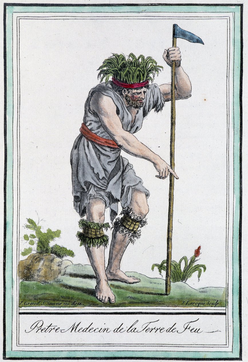 A tűz országának paporvosa (Chile) - J. Grasset St Sauveur "" Utazások enciklopédiájában" alkotó: L.F. Labrousse