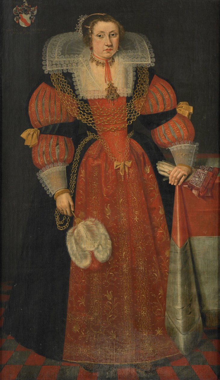 Sophia de Vervou portréja (kb. 1613-71) alkotó: L.J. Woutersin