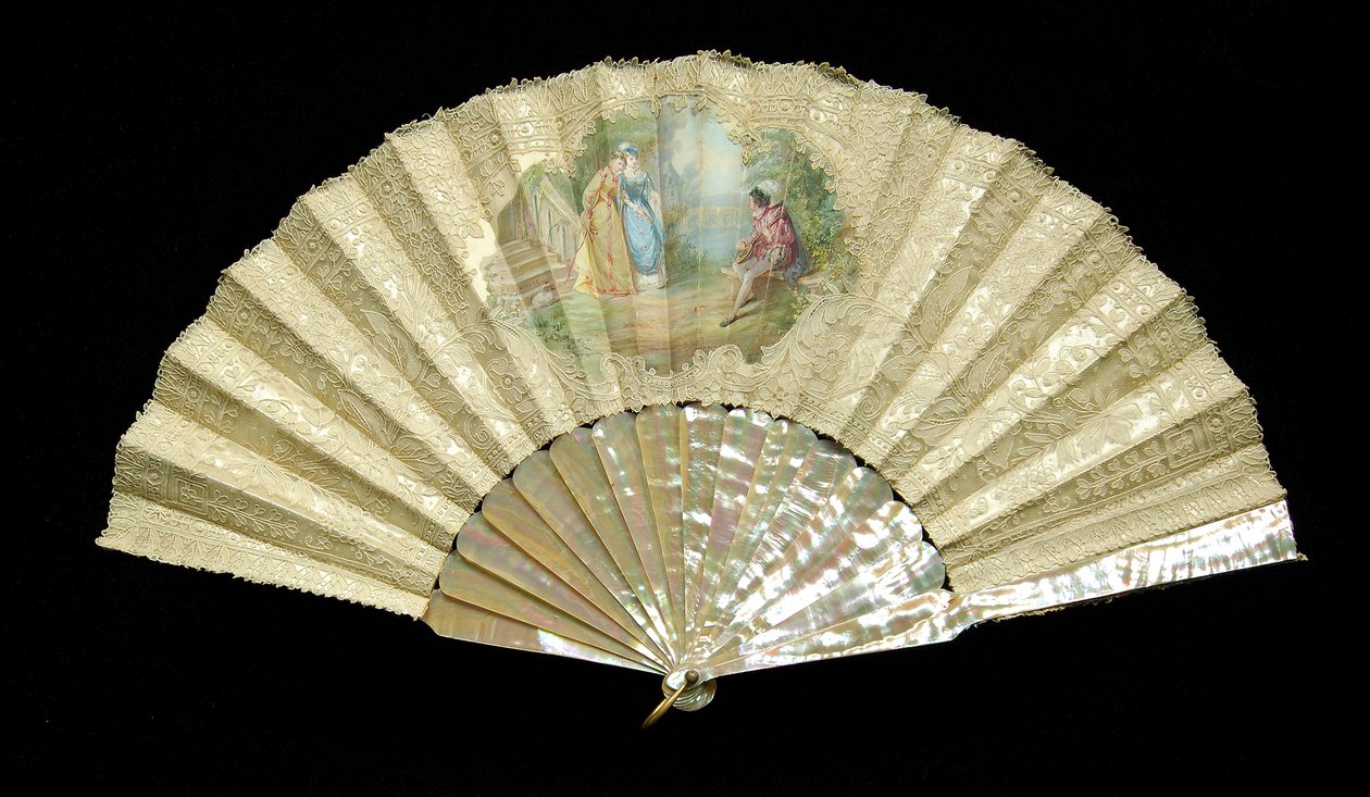 Fan, belga, 1880-89. alkotó: L. Langelier