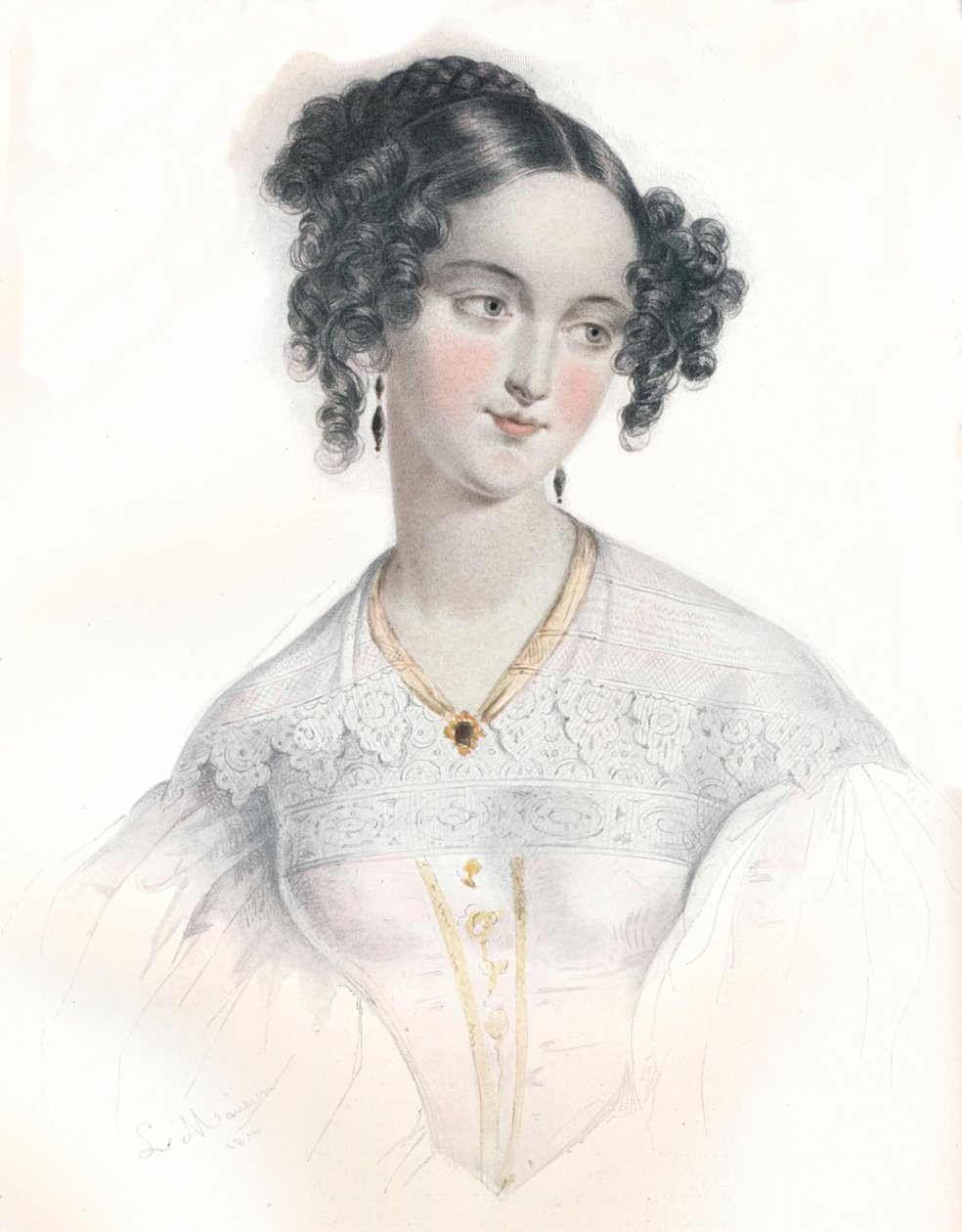 "Mary Teresa, Shrewsbury tizenhatodik grófjának felesége", 1834 alkotó: L Mansion