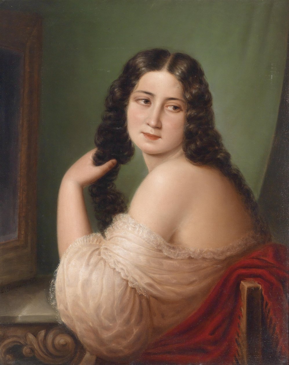 A WC-nél alkotó: L. Pargani