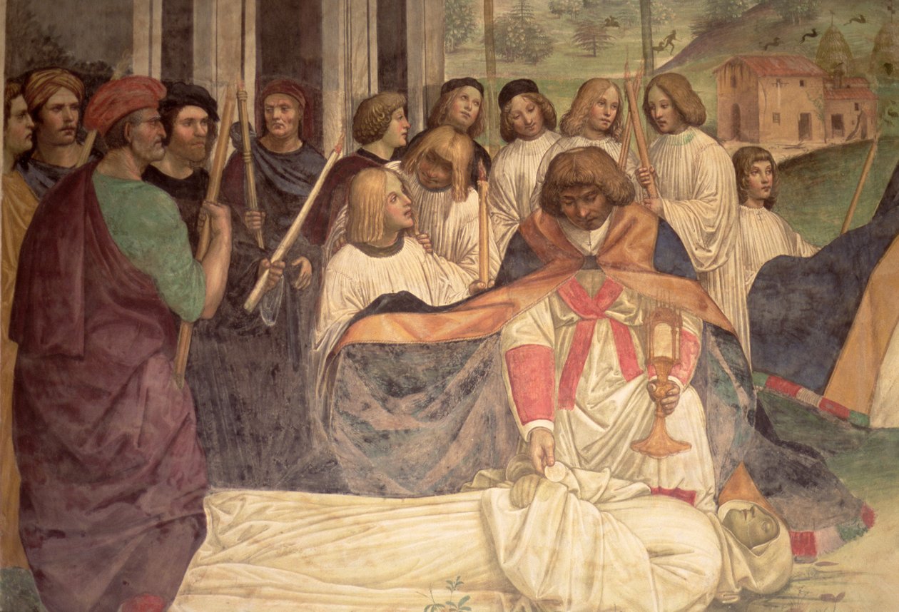 Szent Benedek halála, Szent Benedek életéből alkotó: L. Signorelli