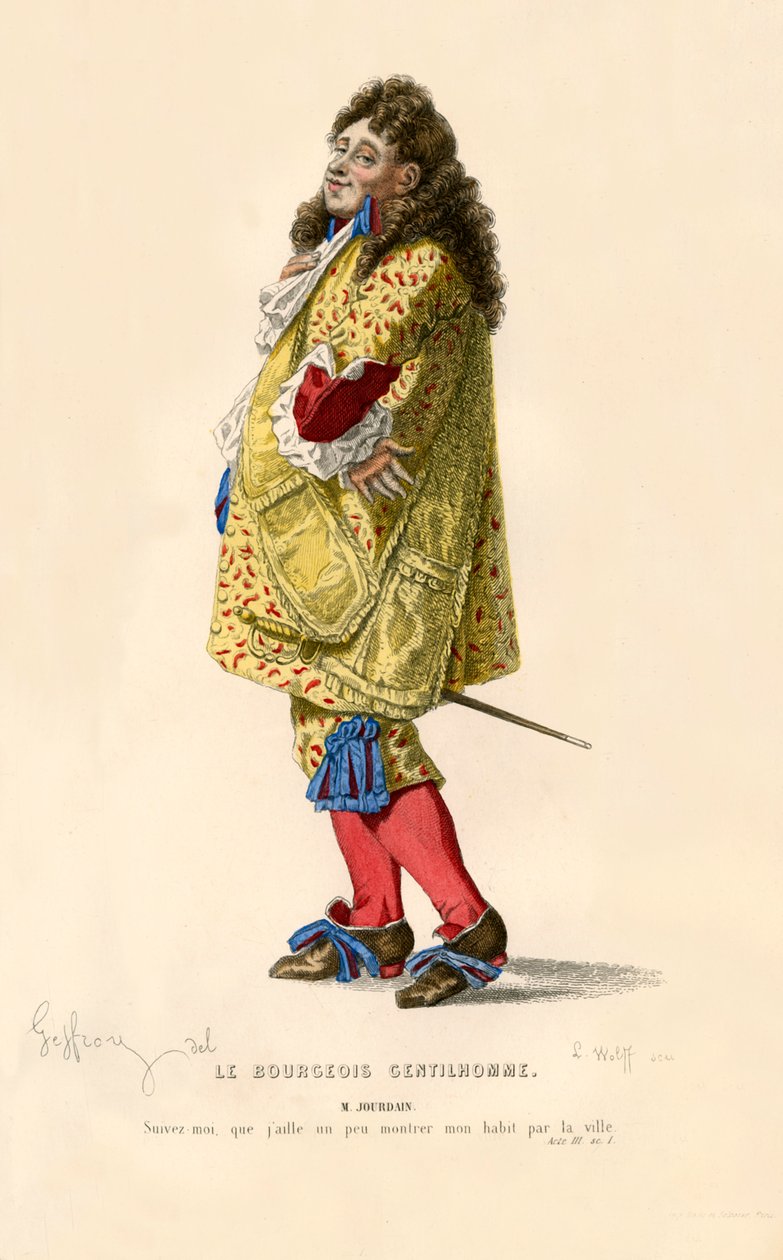 Monsieur Jourdain, 1868. alkotó: L. Wolff