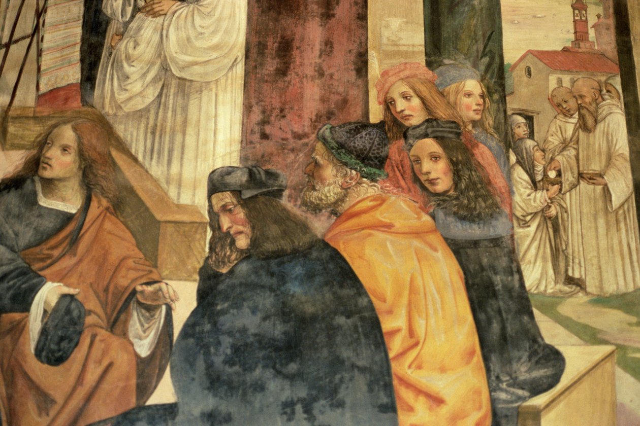 Szent Benedek élete (részlet) alkotó: L. and Sodoma, G. Signorelli