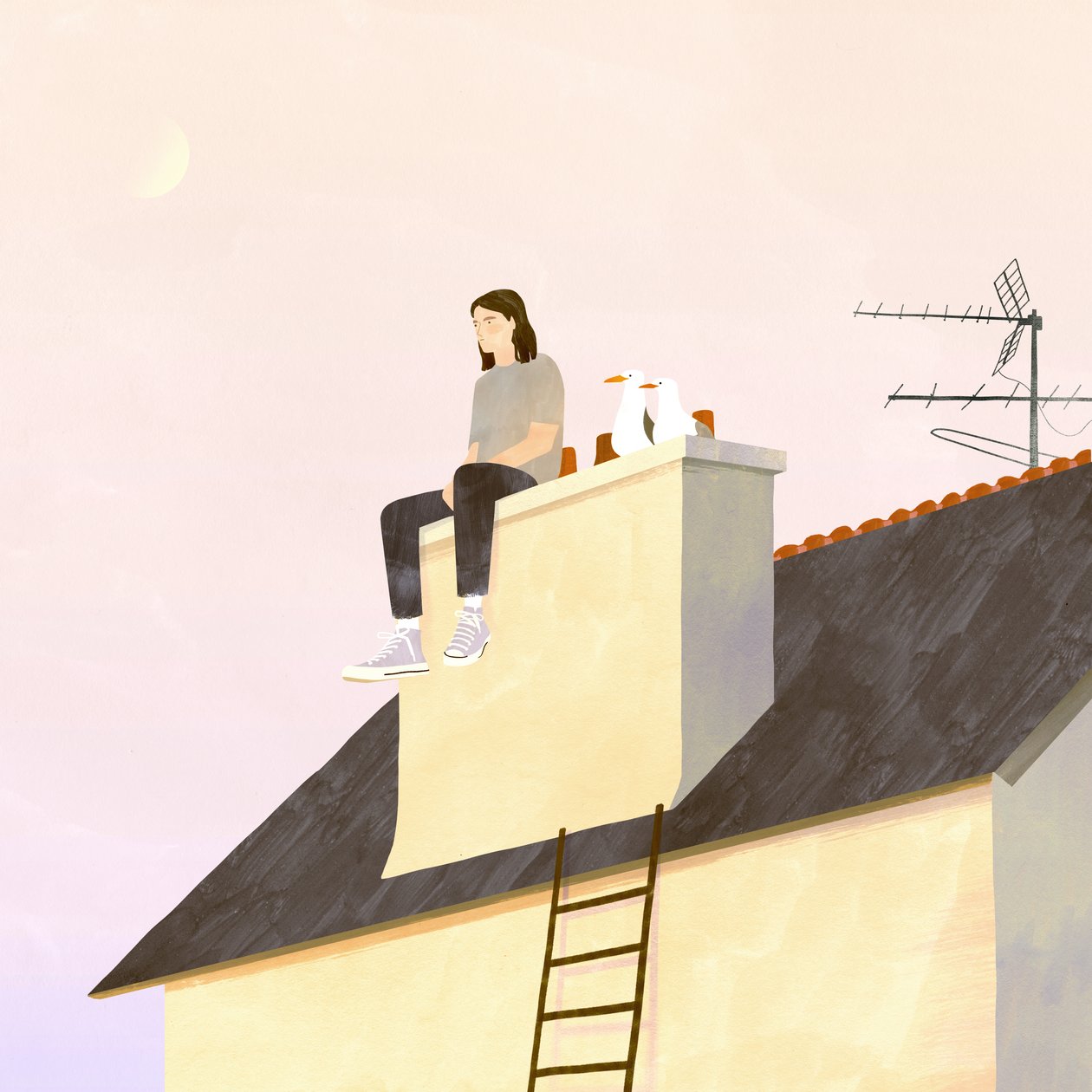 Sunset watchers, 2021 (digitális) alkotó: Léa Le Pivert