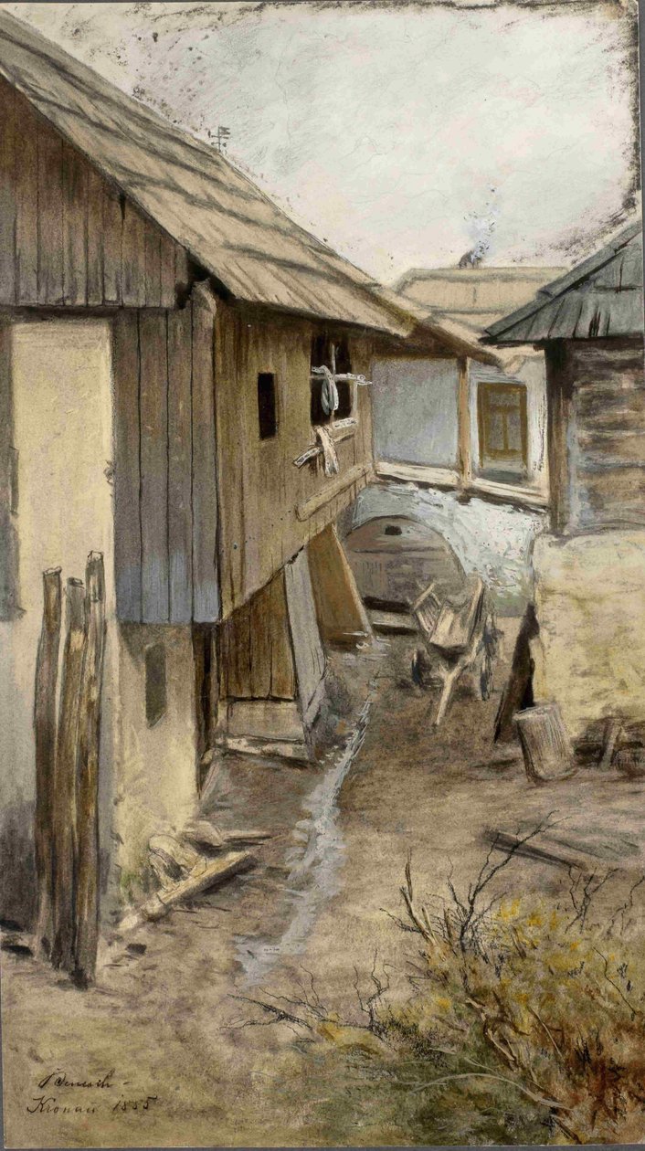 Kranjska gora-parasztudvar alkotó: Ladislav Benesch