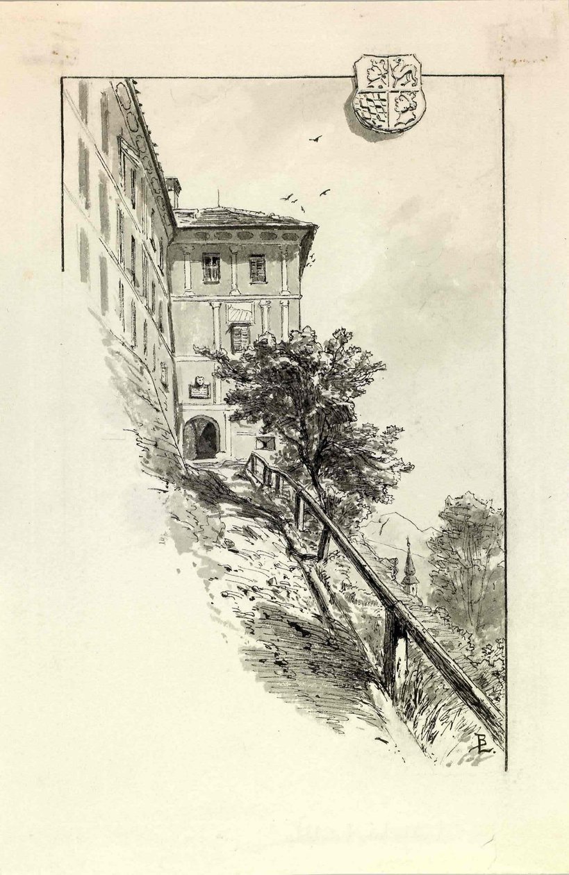 Vhod v skofjeloski grad alkotó: Ladislav Benesch
