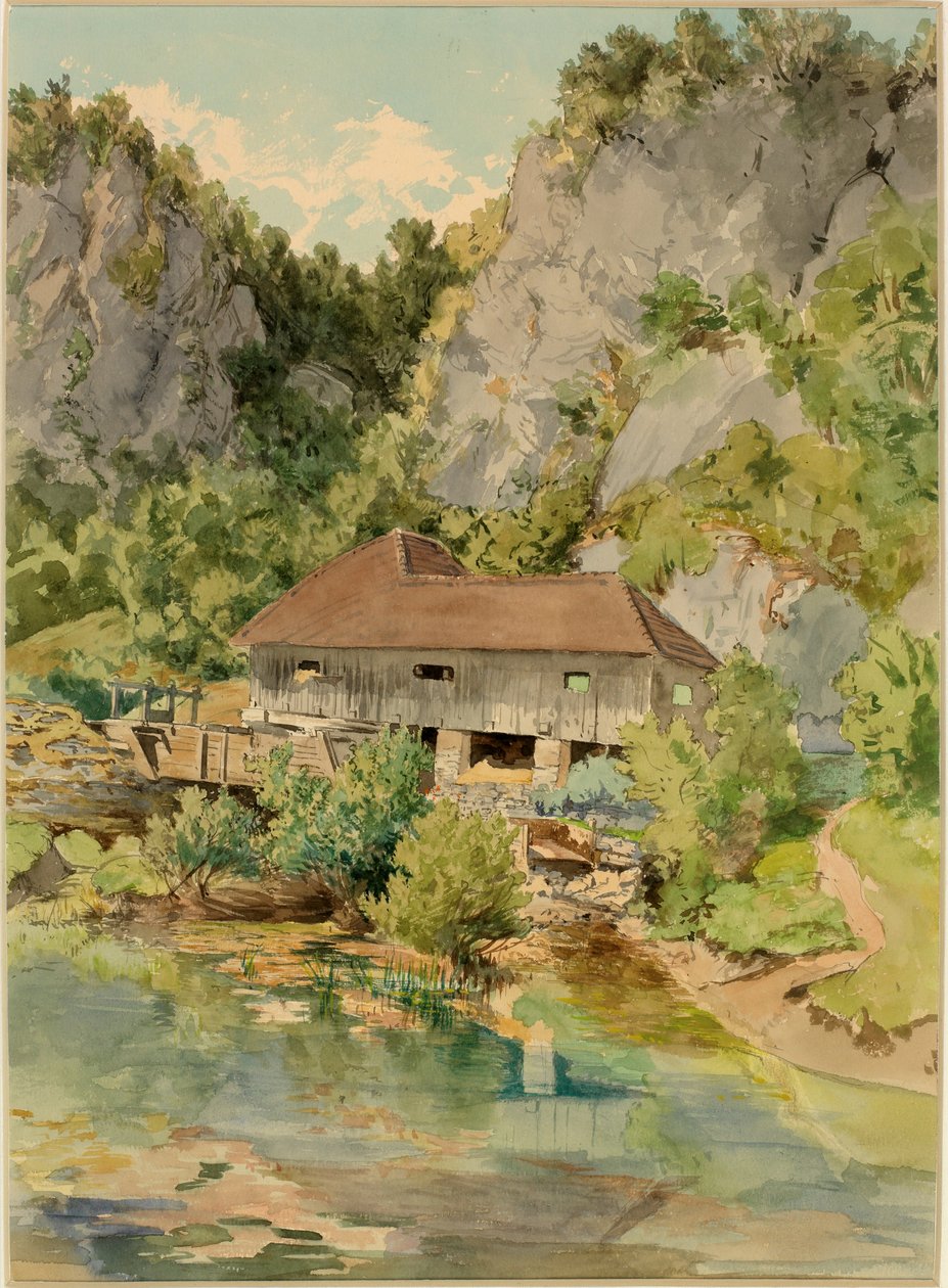 Mocilnik, a Ljubljanica forrása alkotó: Ladislav Benesch