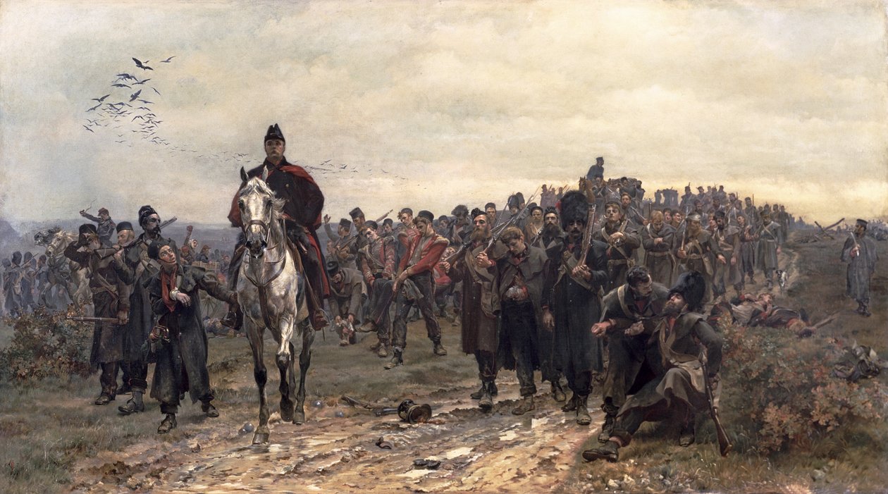 Visszatérés Inkermanból 1854-ben alkotó: Lady (1846 1933) Butler