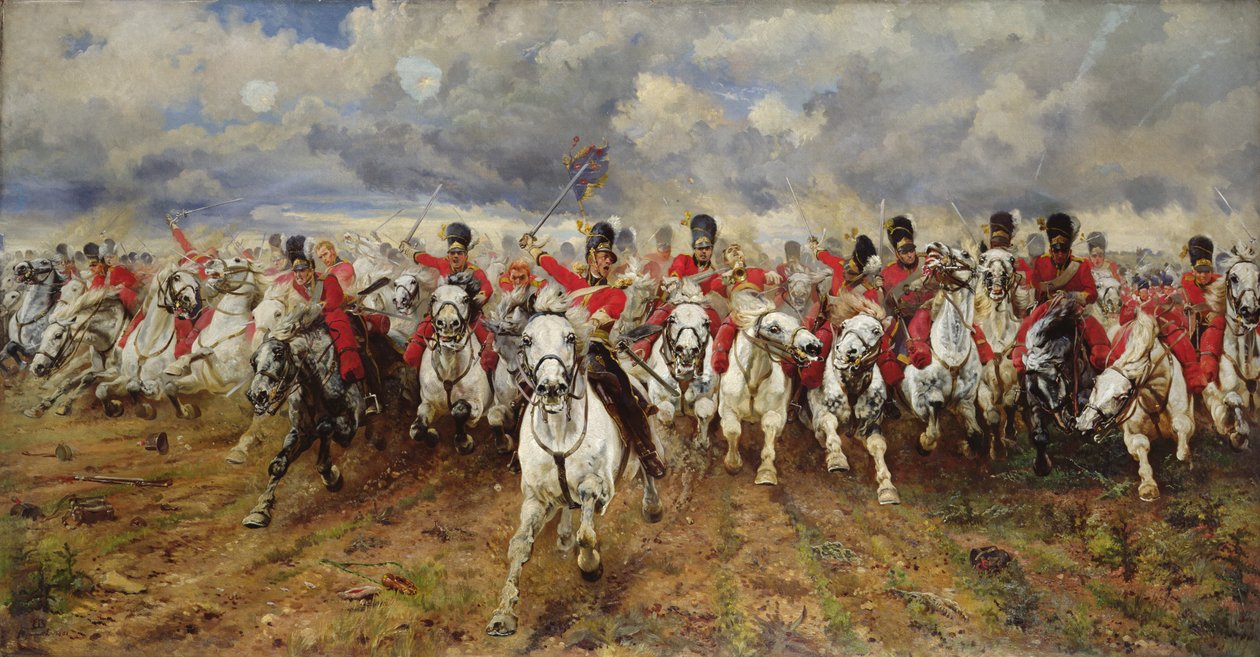 Scotland For Ever! 1881 alkotó: Lady Butler