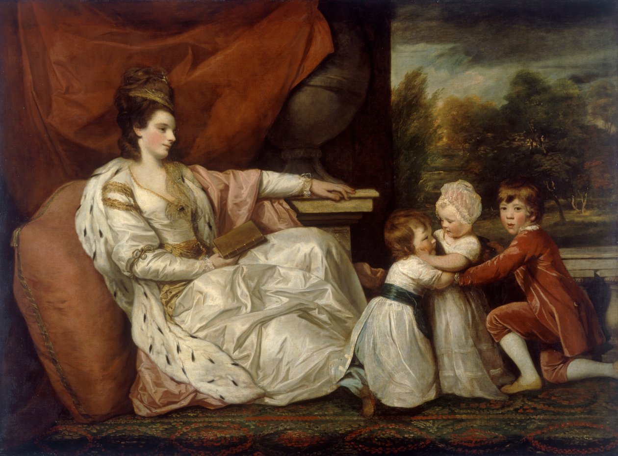 „Lady Charlotte Williams-Wynn és három legidősebb gyermeke”, 1778 alkotó: Sir Joshua  Reynolds