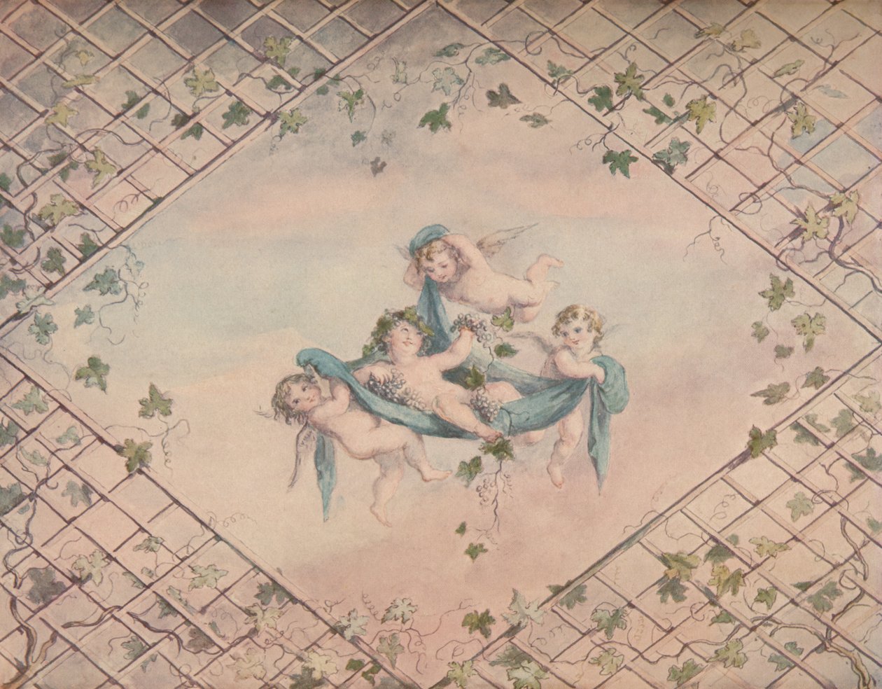 "Mennyezet kialakítása", 1903 alkotó: Lady Diana Spencer