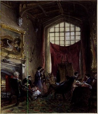 A mi nappalink, Piccadilly (akvarell) alkotó: Lady Honoria Cadogan