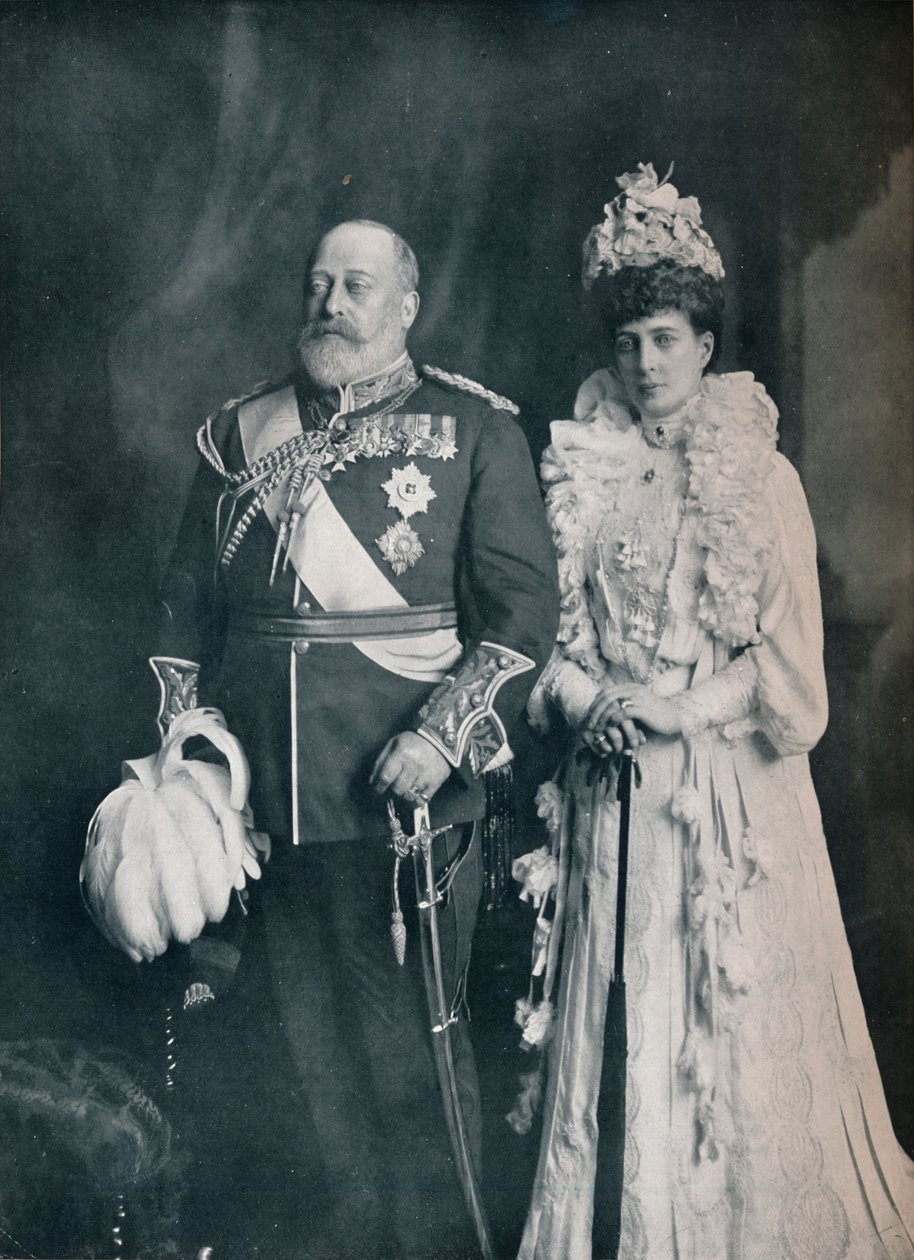 VII. Edward király Alexandra királynővel, 1908 1911 alkotó: Lafayette