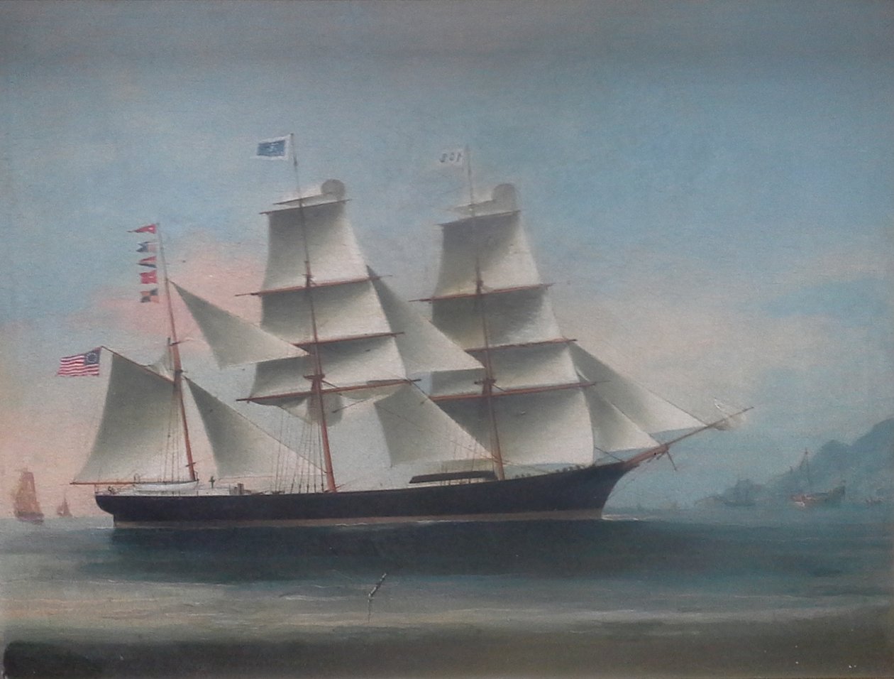 A Dioscuren bárka megérkezik Hong Kongba, 1885, Lai Sung alkotó: Lai Sung