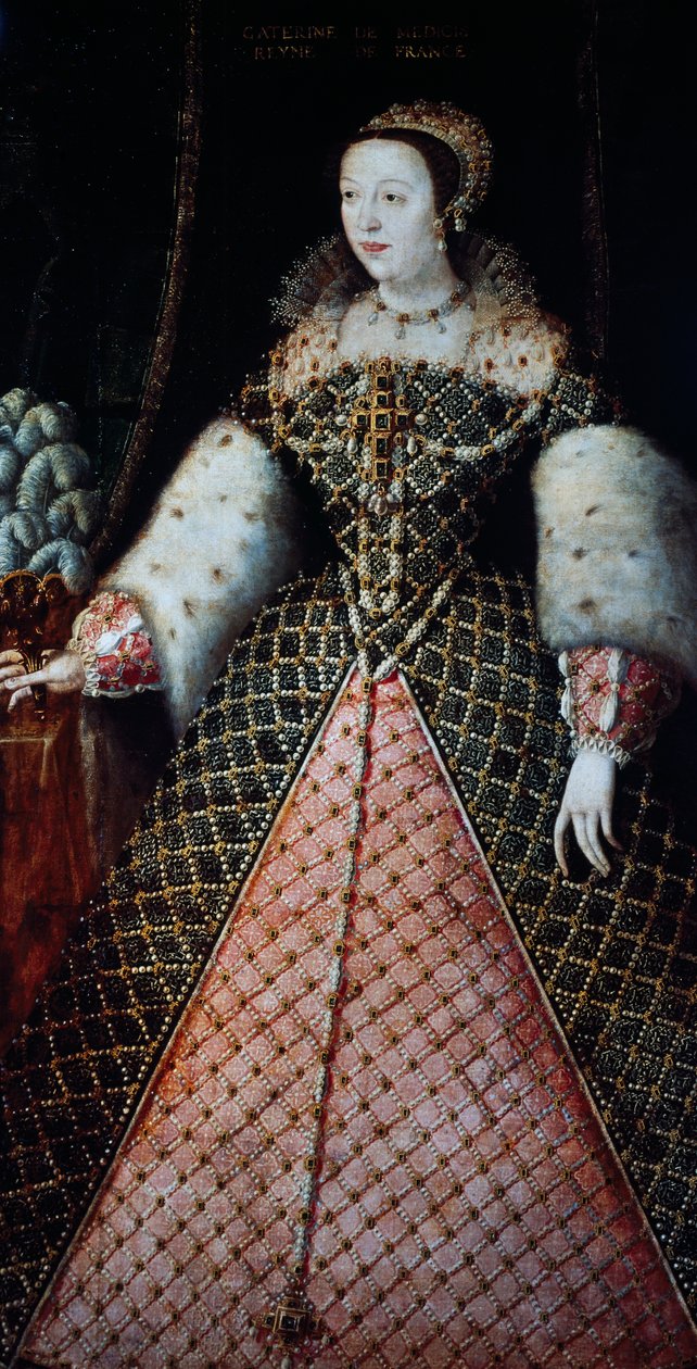 Catherine de Medici, II. Henrik Valois király hitvese, 1547-59 körüli portréja (olaj, vászon) alkotó: Amadeo (after) Modigliani