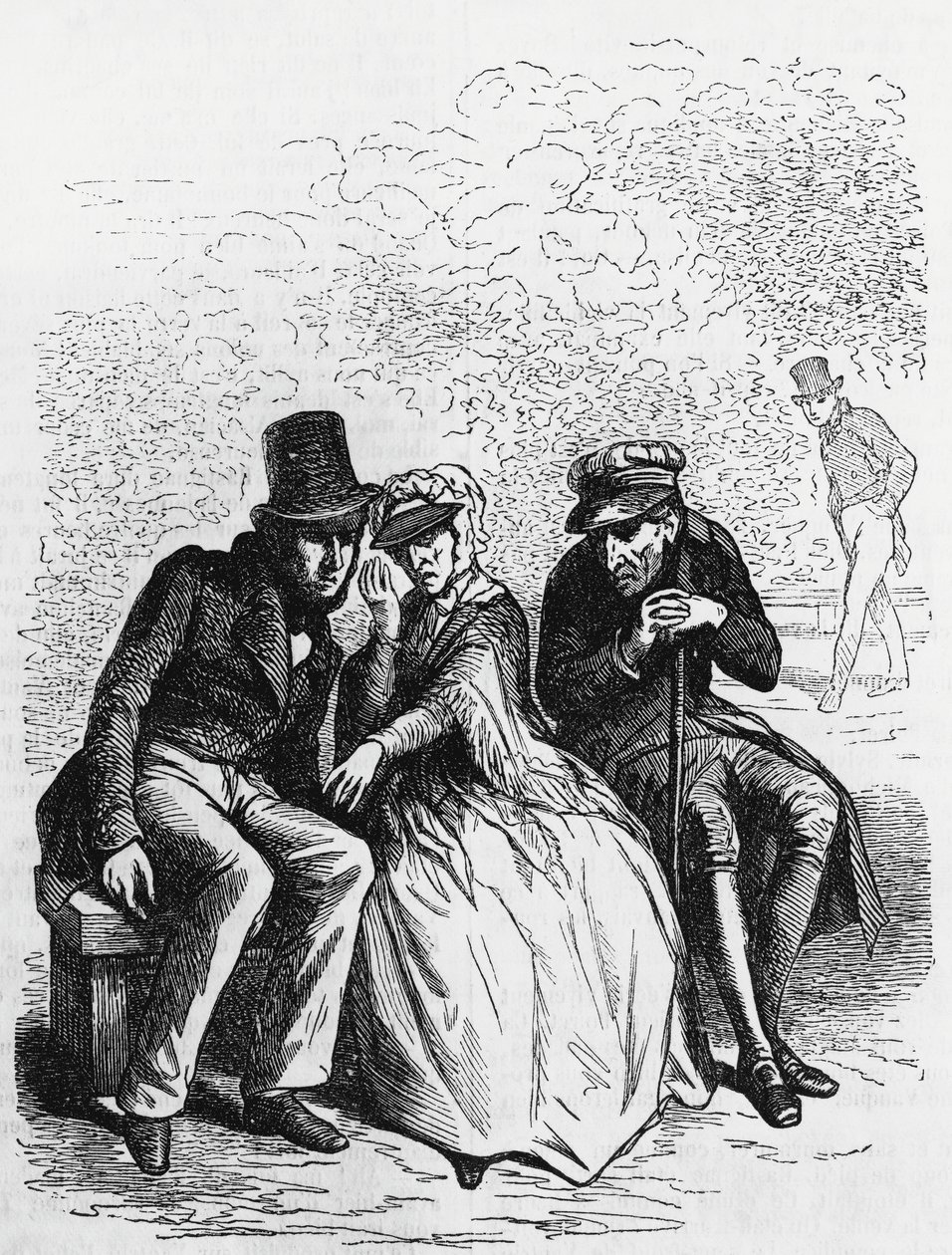 Illusztráció Goriot atyához, Honore de Balzac (1799-1850) regénye az Emberi komédia című többkötetes gyűjteményből, Laisne metszet alkotó: Laisne Laisne
