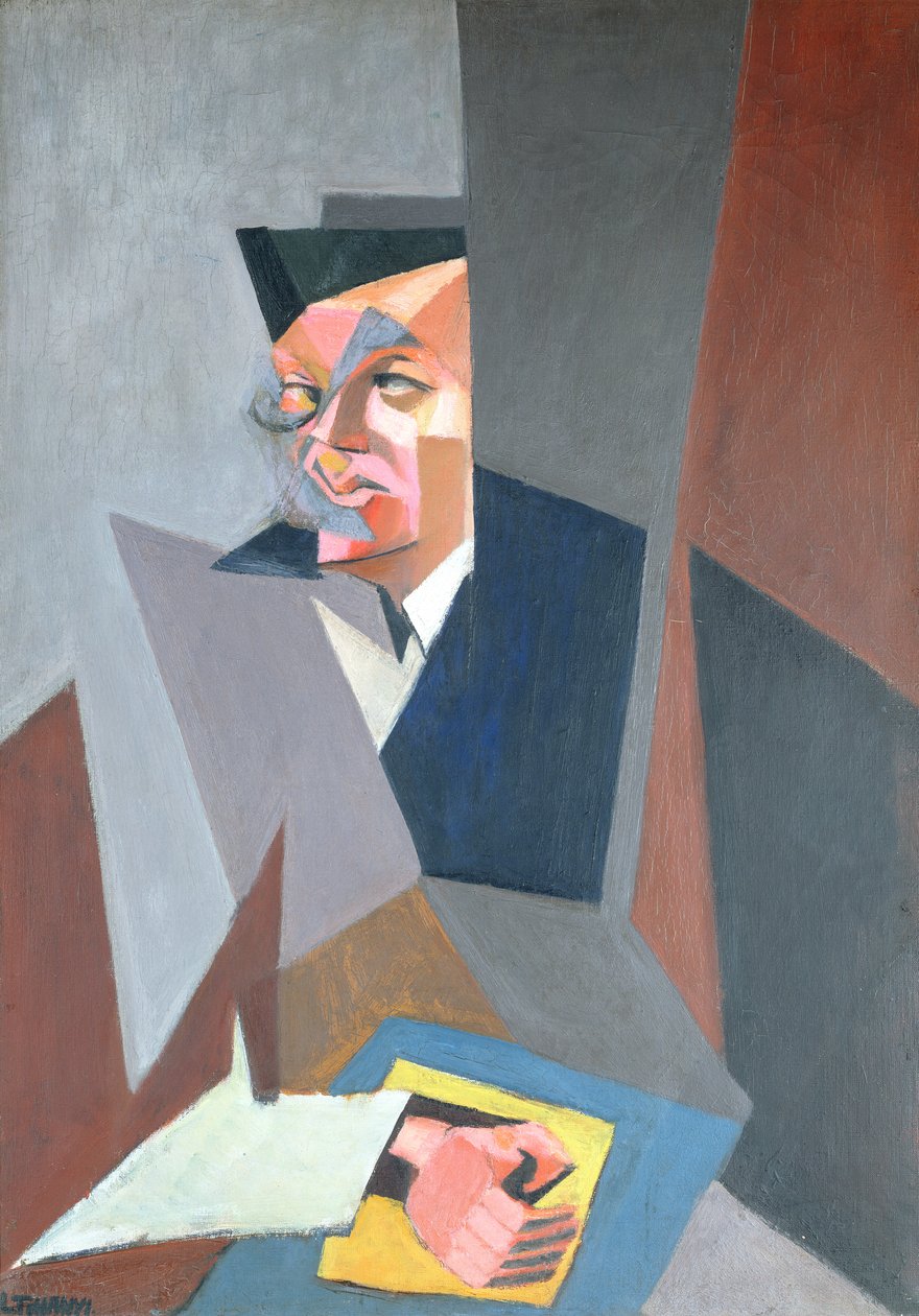 Tristan Tzara portréja alkotó: Lajos Tihanyi
