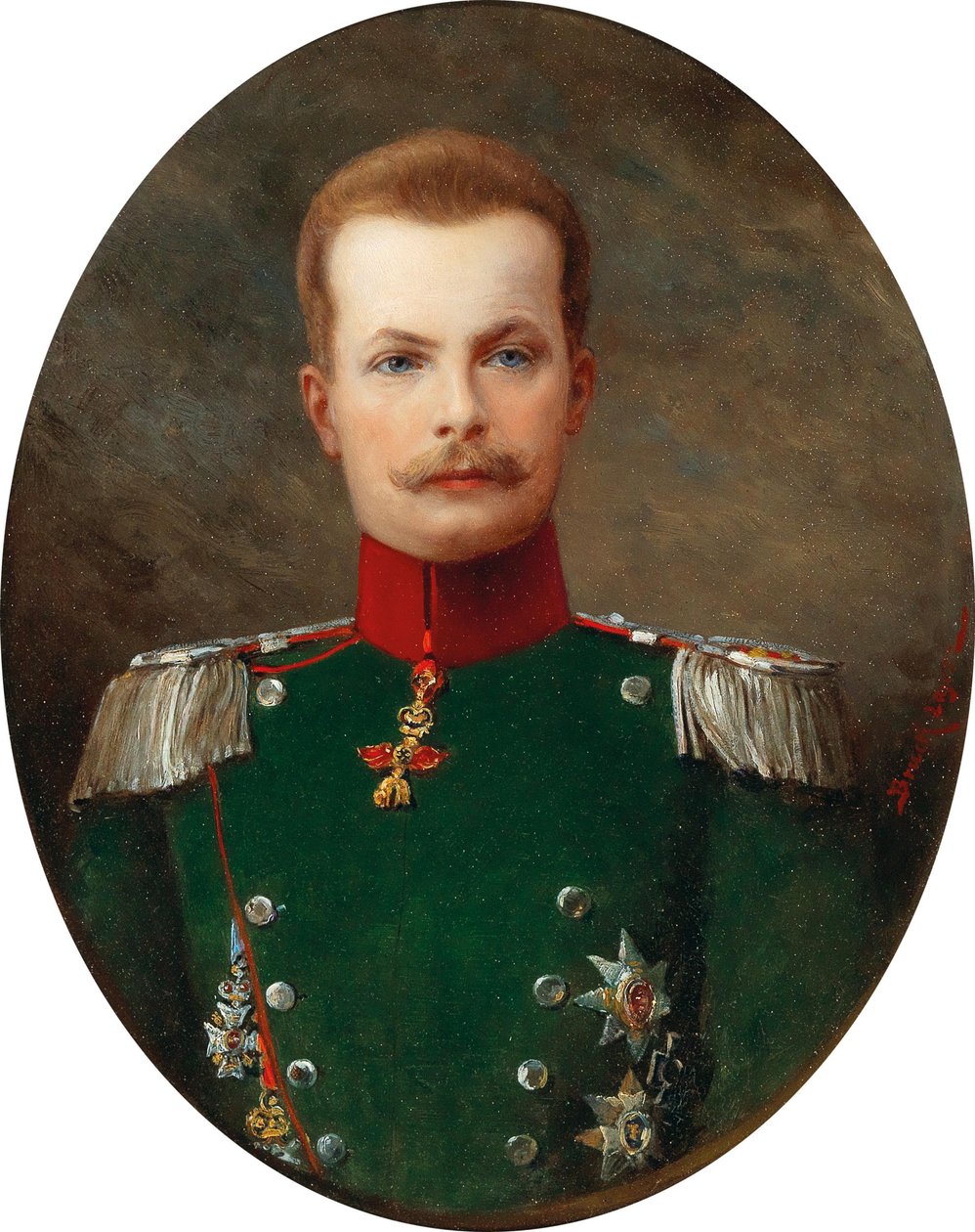 Maximilian Emanuel herceg portréja Bajorországban 1849-1893. alkotó: Lajos Bruck