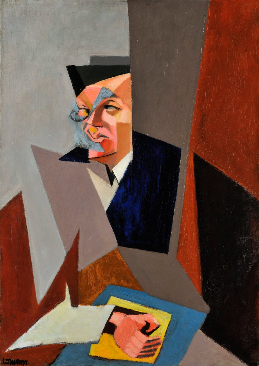 Portrait of Tristan Tzara (1896-1963), by Tihanyi, Lajos (1885-1938). Oil on canvas alkotó: Lajos Tihanyi