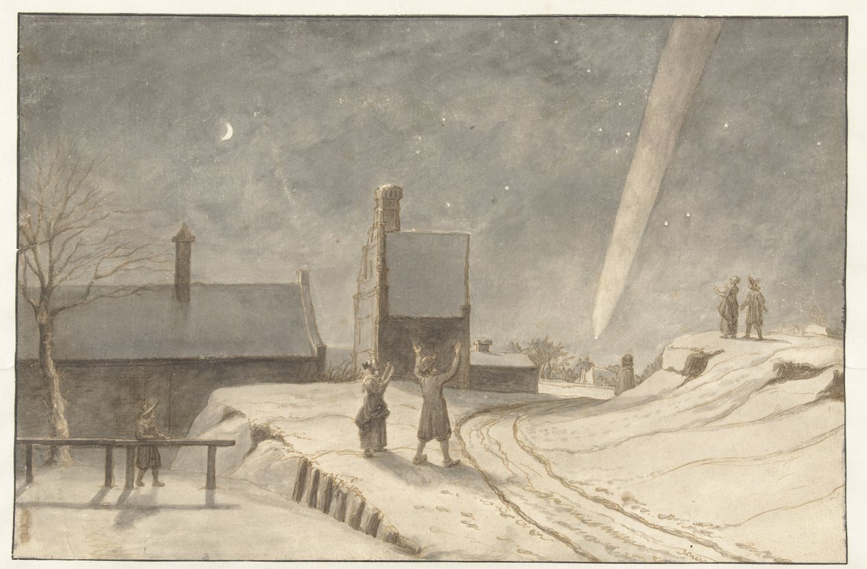 Farokcsillag Alkmaar felett, 1681 alkotó: Lambert Doomer